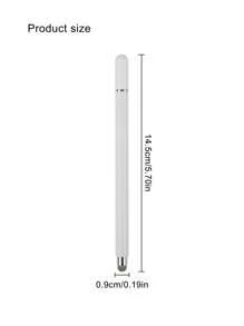 2-In-1 Magnetic Metal Disk Nano Fiber Tip Capacitive Stylus Pen For Smartphones, Tablets, Drawing And Editing, Pen Cap Is Magnetic