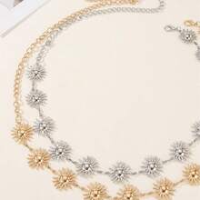1pc Sexy Smiling Sun Decor Waist Chain For Women, Beach & Holiday Summer, School