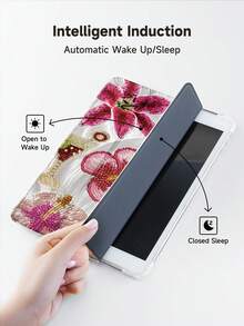 Summer Ocean Elements Case Compatible With IPad 10.2 Inch 2021/2020 IPad 9th/8th Generation,Compatible With Samsung Galaxy Tab A8 10.5 Inch 2022,Compatible With Huawei Matepad 10.4/ Tab Cover,With Pen Holder,Supports Automatic Sleep/Wake Lid - Multicolor - View 4