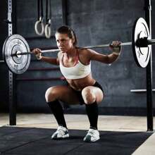 Goplus 700 Lb  Chromed  Bar 7  Barbell Multipurpose  Lifting