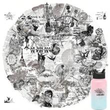 116 piezas Pegatinas de Clipart Vintage Graffiti, Pegatinas Impermeables de PET para Botellas de Agua, Portátiles, Scrapbooks, Patinetas Paquete de Pegatinas