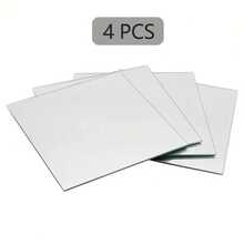 2/4/8pcs[20cm*20cm] Mirror Wall Stickers, Spliceable, Full-Length Mirror, Suitable For Bedrooms, Home Gyms, Bathrooms, Suitable For Bathrooms - Multicolor - View 9