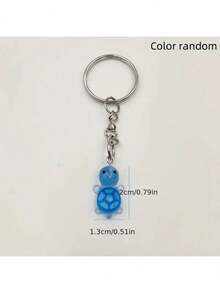 5/10/20pcs Night Light Multi Color Mini Turtle Keychain, Sparkling Turtle, Party Gifts, Small Turtle Resin Accessories, Suitable For DIY Accessories, Mobile Phone And Bag Pendants, Turtle Statue Accessories, Keychain Pendants ((Mixed Hair Of Multiple Colors) - Multicolor - View 10