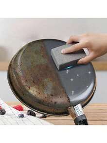 [DIY el cepillo de limpieza que desee] 1/2 piezas Bloque de lavado de piedras para barbacoa, cepillo para limpieza de barbacoa adecuado para una limpieza fuerte, post-limpieza de la barbacoa adecuada para la estufa de agarre de camping, eliminación de suciedad, limpiador de plancha de barro quemado duradero