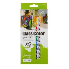 12 色玻璃漆套装，0.41 盎司/0.2 盎司管状玻璃漆，永久性丙烯酸搪瓷漆套装，用于在透明酒杯、搪瓷和窗玻璃上创造半透明效果，防水，颜料丰富，适用于学校用品，返校