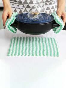 Pano de prato ondulado para uso doméstico, 19 peças, lã coral espessa, antiaderente, pano macio para limpeza de óleo, esponja de limpeza para cozinha, pano de limpeza, pano de prato, estilo único aleatório, adequado para cozinha, sala de estar, quarto, escritório, etc. - Multicolorido - Ver 5