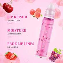 AOOWU 6 Pcs Hydrating Lip Oil Set, Fruit-Flavored Plumping, Long Lasting Glow Balm Care, Transparent Moisturizing No-Sticky Gloss(Peaches, Orange, Avocado, Strawberry, Grape, Cherry), 19.0 Ml - 4 PCS - 查看 5
