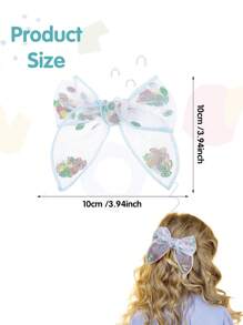 4 piezas Moños de cabello con purpurina y hojas doradas en miniatura de colores brillantes para el cumpleaños de niñas, accesorios para el cabello para niñas, niñas pequeñas y adolescentes para fiestas