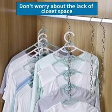 3pcs Stainless Steel Drying Rack Chain, Wardrobe Storage Chain, Clothes Hanger Organizer, Garment Hanging Hook - Multicolor - View 3