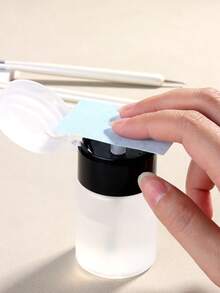 60毫升卸甲水分装瓶，黑白泵瓶，内含酒精、丙酮，可用作卸甲水、卸妆水、爽肤水，适用于液体灌装，空瓶 - 彩色 - 查看 5