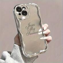 Funda para teléfono (1 unidad): Un teléfono con ondas electrochapadas y una cadena de perlas. Una funda protectora completa, resistente a golpes y caídas. Elegante accesorio compatible con las series 11, 12, 13, 14, 15, 16 Pro y Pro Plus. - Colores mixtos 2 - Ver 7