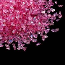 20 Grams 0.7oz AB Colored Crushed Glass For Resin Art DIY,Broken Fire Glass Pieces For Tabletop Fire Pit,Crafts,Home Decorations Vase Fillers