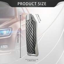 Car Handbrake Cover, Brake Covers, ABS Anti-Scratch Wear-Resistant Protective Cover With Comfortable Grip, Car Decor Accessory Handbrake Grip Cap Fit Most (Carbon Fiber Pattern)