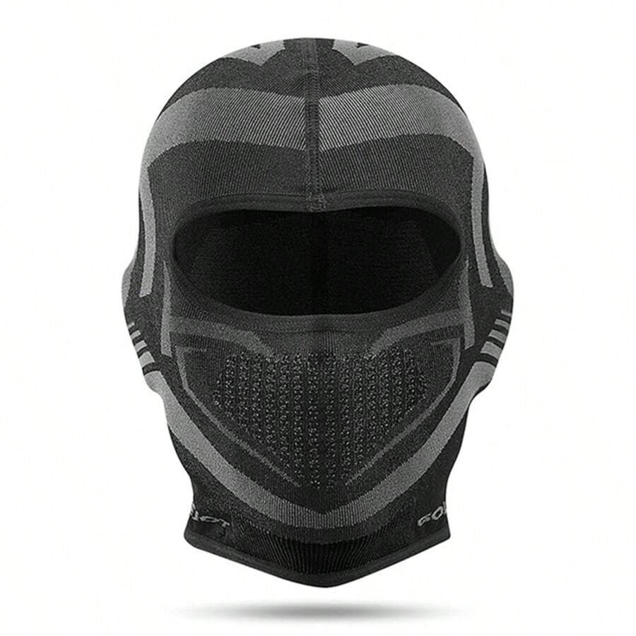 Balaclava Ski Hat Windproof Dustproof Winter Warm Face Mask For Skiing Snowboarding Motorcycle Men Women - 黑色短款 - 查看 1
