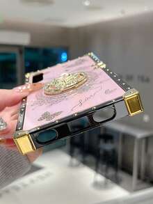 Aurora Bracket Phone Case Compatible With IPhone 11/12/13/14/15 Pro Max, Galaxy S24/S23/S22/S21 Ultra, A13/A14/A22/32/34/52/53/54/72/73/24, Z Flip 6/5/4/3 - Pink - View 2