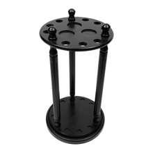 9 Pool Stick Holder, Revolving Billiard Stick Cue Rack, Wood Billiard Cue Rack - 9 Holes Wooden Pool Cue Rack Floor Free Standing Pool Stick Holder Stable