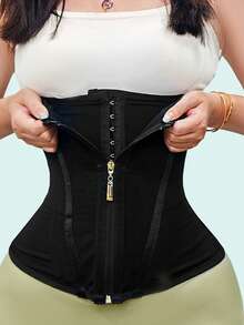 Waist Trainer Belt With Zipper High Compression Body Shaper For Women
