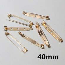 50 件 15-40 毫米胸针夹底座别针胸针设置空白底座适用于 DIY 珠宝制作用品 - brooch base - 查看 27