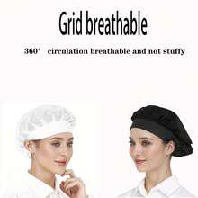 1pc Breathable Mesh Anti-Dust Hat For Cafeteria, Restaurant, Factory, Worksite, Kitchen, Chef, Non-Slip Sweatband, Suitable For Cooking, Dustproof, Oil-Proof, Breathable - Multicolor - View 10