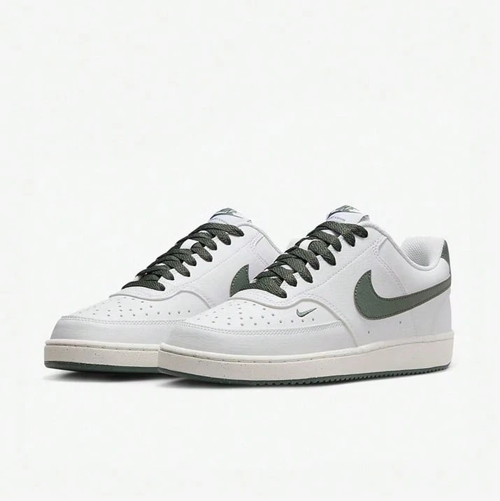 Nike Women's COURT VISION Casual Sneakers, New Model FV9952-101 - White Green - View 1