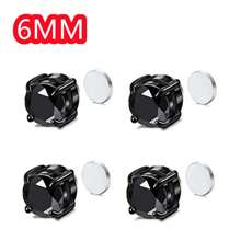 2PCS Magnetic Ear Clips Stud Earrings Non Piercing Strong Magnet Fake Piercing Women Men Black Silver Jewelry Clip Earrings Jewelry Stainless Steel Set 6/8mm Magnetic Stud Earrings For Men Women Non-Piercing Clip-On Earrings Magnet Ear Jewelry