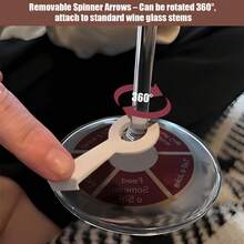 1 件葡萄酒旋转派对饮酒游戏，旋转酒杯射击轮饮酒游戏，朋友、情侣和派对饮酒游戏