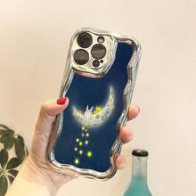 Funda para teléfono 1PC TPU Diseñado Teléfono de onda galvanizada, evita el desgaste, disipación de calor transpirable y a prueba de polvo, adecuado 11, 12, 13, 14, 15, 16 Plus Pro Promax XSMAX X/XS DDNYBLK - Plateado - Ver 4