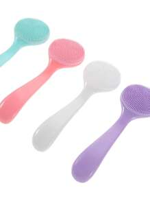 2-In-1 Facial Cleansing Tool, Soft Silicone Facial Brush For Cleaning Large And Visible Pores, Double-Sided Blackhead Remover Tool, Beauty And Skincare Accessories, Gentle Cleansing, Non-Irritating, Double-Sided Soft Exfoliating And Face Massage Brush