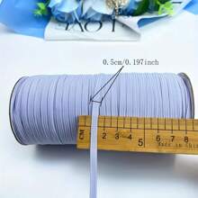 10/20 قطعة شريط مطاطي أسود وأبيض عالي المرونة - حبل قماش مطاط متين، متعدد الأحجام، مناسب للمشاريع DIY والإصلاحات، أساسيات الخياطة | شرائط مطاطية متعددة الاستخدامات | نسيج ناعم (بدون بكرة)