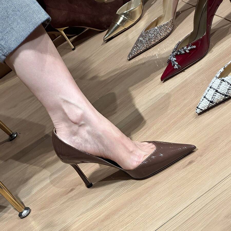 Women Pumps - 裸色8cm - 查看 1