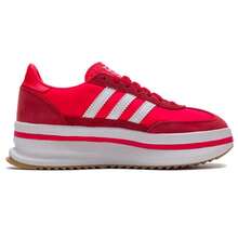 Adidas Originals SL 72 STACK W 休闲低帮轻便女鞋，城市旅行步行运动鞋 JR0915 - 亮紅色/白色/淺猩紅 - 查看 2