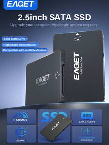 Portable SSD,2T SSD Internal Solid State Hard Drive 2.5inch SATA III Internal SSD , Up To 550MB/S Upgrade PC Or Laptop Memory And Storage For IT Pros, Creators, Everyday Users