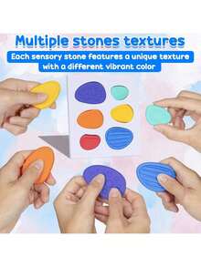 Fidget Toys Sensory Stone For Kids: 6 Pack Textured Soft Worry Stone For Autism Kids Calming - Fidget Stress Toys For Students Anxiety Relief - Small Prizes Fidget Toys - 1pc - View 5