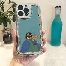 Funda para teléfono 1PC TPU Diseñado Teléfono de onda galvanizada, evita el desgaste, disipación de calor transpirable y a prueba de polvo, adecuado 11, 12, 13, 14, 15, 16 Plus Pro Promax XSMAX X/XS DDNYBLK - Plateado - Ver 3