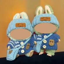 Conjunto De Ropa De Moda Para Muñeca (NO Incluye Muñeca), Conjunto De 3 Piezas De Crochet Hechas A Mano, Ropa Linda, Bolsa, Sombrero, DIY Divertido Y Elegante Accesorios De Ropa Para Cumpleaños De Hijas, Aniversarios Y Regalos De Vacaciones - B(Sombrero Ropa Bolsa Sin Muñeca) - Ver 4