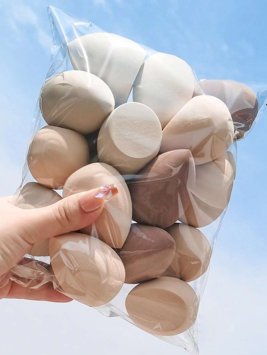 15pcs Makeup Sponge Blender, Random Gourd Shape & Color, Suitable For All Skin Types, Makeup Tools,Makeup,Cheap,Room Decor,Vanity,Travel,Bedroom,Makeup Accessories,Puff,Makeup Blender,Powder Puff,Makeup Sponge