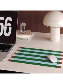 Nordic Dopamine Patterned PU Placemats, Waterproof, Oil-Resistant, Easy To Clean, Cute Girls Style, Heat Insulation Mat, Coasters For Dining Table