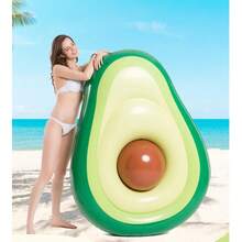 1pc Large Inflatable Water Floating Rideon Toy - Giant Yellow Duck/Unicorn/Avocado, 170*145*93cm, Adult Summer Inflatable Pool Float And Beach Float For Party Use, Perfect Summer Gift, Floating Lounge Chair, Multi-Function Recliner For Adult Vacation Fun And Relaxation