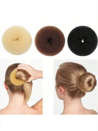 1pc/3pcs Korean Styling Hair Bun Maker Donut Curl Tool, Versatile Hair Accessories Puff Hair Styling Device For Women, Hair Accessories, Hair Accessories For Women,Accessories,Accessories Women, Hair Accessory, Hair Accessories Women, Hair Accessories, Hair Tools, Beauty Accessories, Curly Hair Accessories, Hair Accessory, Hair Accessories, Hair Accessories For Women,Fall,Travel, Hair Tools,Accessories Women, Hair Stuff,Curly Hair,Scrunchies,Scrunchies Hair,Curly Hair Accessories,Gifts,Travel,Gifts For Women,Hair Stuff,Stocking Stuffers,Stocking Stuffers,Stocking Fillers,Stocking Stuffers For Women,Stocking Fillers Women,Christmas Gifts,Gifts,Christmas Stocking Fillers,Gifts For Women,Gift,Christmas Gift,Stocking Stuffers For Adults,Stocking Fillers For Adult,Hair Stuff,Women's Accessories,Stocking Stuffer,Coming-Of-Age Hair Accessory,Christmas Hair Accessories,Gift Ideas For Women,Beauty Stocking Fillers,Christmas Gifts For Women
