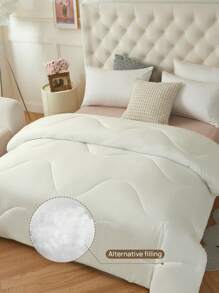 1件绗缝被 - 四季通用绗缝被，羽绒替代品，适合家庭和宿舍使用