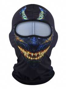 Fabulous Be Xtreme 4-Season Dustproof Sunscreen Cycling Balaclava Mask, Horror Clown Print, Quick-Dry Breathable Face Cover For Outdoor Sports