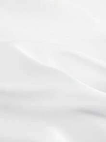 Girls Pajamas, Satin Silky Pjs Set Kids 2Pcs Button-Down Nightwear Sleepwear Gift For Kids - trắng - Xem 5