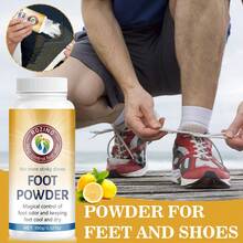 100g 荷荷巴油足部除臭粉，5秒遮盖异味，72小时持久留香，含柠檬荷荷巴油、玉米淀粉、小苏打、硅藻土、茶树油、薰衣草油，适用于腋下、足部、所有鞋子，男女通用，遮盖异味，足部护理，身体除臭剂，夏季脚汗男士必备，送礼旅行必备