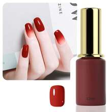 WhsHeria 深红酒红色宝石红色凝胶指甲油，1 件勃艮第红色凝胶指甲油深红色指甲油凝胶高光泽可去除 UV 凝胶指甲法式指甲美甲沙龙 DIY