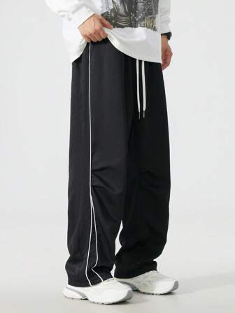 Plusstorlekar Herr Casualbyxor, Friluftsbyxor, Plusstorlekar Långbyxor, Höst