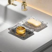 Portasapone, mensola per sapone con ventosa, rastrelliera da parete senza foratura, creativa, che non accumula acqua, per uso domestico, portasapone a forma di foglia con drenaggio, vassoio portasapone con ventosa per accessori da bagno, contenitore per sapone, organizzazione e archiviazione da bagno