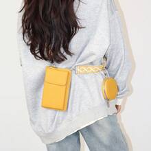 Women Shoulder Bags - 黃色 - 查看 3