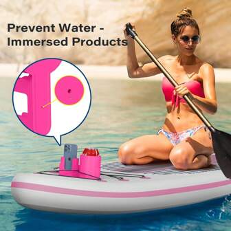 1 stuk Surfplank Kajak Drank/Telefoonhouder - Lanyard Bevestiging Drinkbeker Telefoonhouder - Essentieel voor Zomerse Wateractiviteiten, Strandbenodigdheden, Strandaccessoires, Zwembad Drijfvermogen