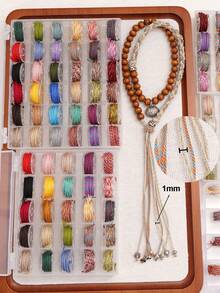 10-36 卷/盒编织线套装 - 1mm 多色编织线，用于珠宝制作，非弹性工艺线，色彩鲜艳，用于礼品包装和 DIY 配件，用于手链制作