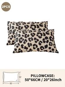 1pc/2pcs/4pcs Leopard Print Pillowcase (Pillow Insert Not Included), Soft & Comfortable, Suitable For All Seasons - Multicolor - View 50